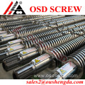 Tungsten carbide screw barrel for plastic extruder machine